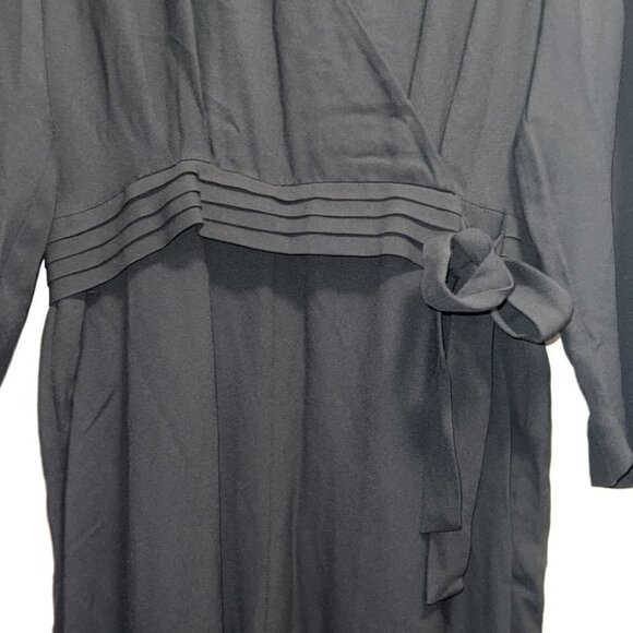 Sandro Noya wrap-effect macramé lace-paneled crepe jumpsuit EUR 40. US L (12-14) - Picture 7 of 15